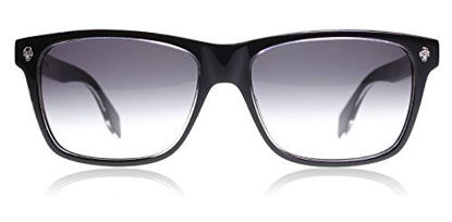 Picture of Alexander McQueen 0025S 001 Black Grey 0025S Rectangle Sunglasses Lens Category