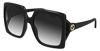 Picture of Gucci GG0876S Black/Grey Shaded 60/20/130 women Sunglasses