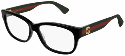 Picture of Gucci GG 0278O 011 Black Plastic Rectangle Eyeglasses 55mm, 55-15-145