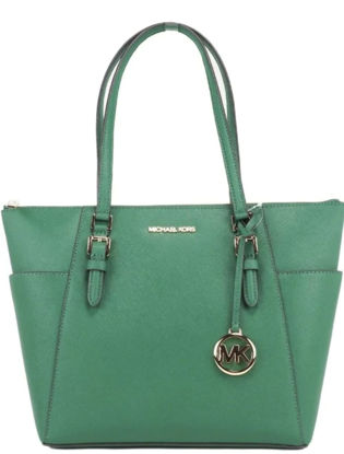 Picture of Michael Kors Charlotte Large Top Zip Tote (Jewel Green)