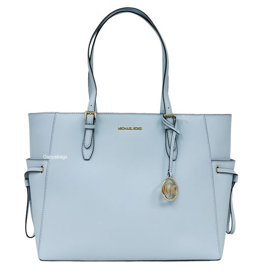 Picture of Michael Kors Gilly Large Jet Set Drawstring Top Zip Tote (Vista Blue)