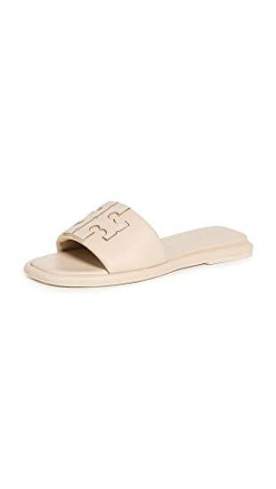 Tory burch white slides sale