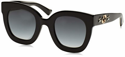 Picture of Gucci Women's Urban Stars Rectangle Sunglasses, Black/Grey, One Size