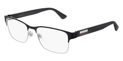 Picture of Gucci Gucci-Logo GG0750O 001 Eyeglasses Men's Black Full Rim Optical Frame 56mm