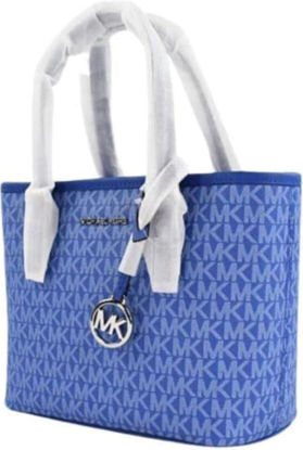 Picture of Michael Kors XS Carry All Jet Set Travel Womens Tote (Electric Blue)