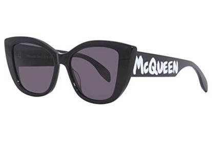 Picture of Sunglasses Alexander McQueen AM 0347 S- 001 Black/Grey