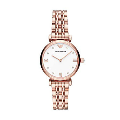 Picture of Emporio Armani Women's Quartz Watch with Stainless Steel Strap, Rose Gold, 14 (Model: AR11267)