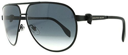 Picture of A. McQueen 4156/S Sunglasses-0003 Matte Black (JJ Gray Gradient Lens)-65mm