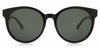 Picture of Gucci Women's Acetate Round Sunglasses, Black/Green/Red, One Size