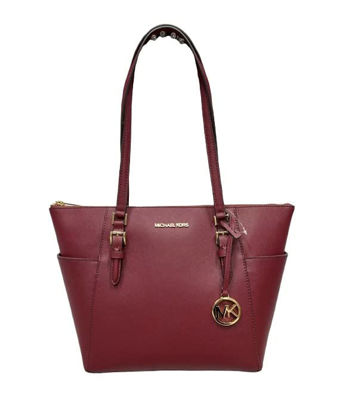 Picture of Michael Kors Charlotte Large Top Zip Tote (Mulberry)