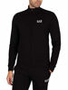 Picture of Emporio Armani EA7 Mens 8NPV51 Full Zip Cotton Tracksuit - Black - Large
