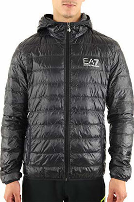 Picture of Emporio Armani EA7 Men's Train Core Hooded Down Jacket, Black, Large
