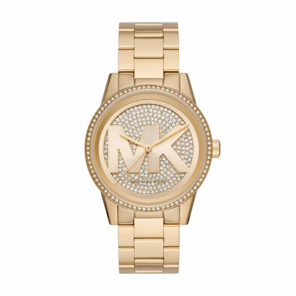 Picture of Michael Kors Women's Ritz Quartz Watch with Stainless Steel Strap, Gold, 20 (Model: MK6862)