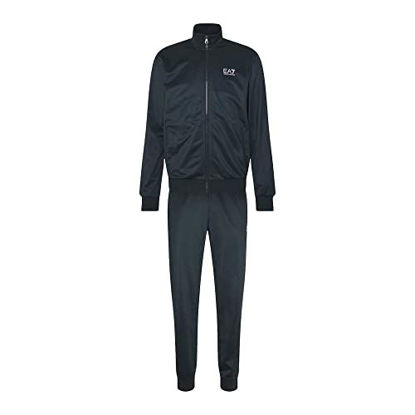 Picture of EA7 Emporio Armani Fundamental Sporty Tracksuit - Night Blue-XS