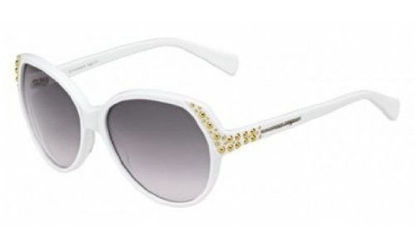 Picture of A. McQueen 4216/S Sunglasses-0C29 White (EU Gray Gradient Lens)-58mm