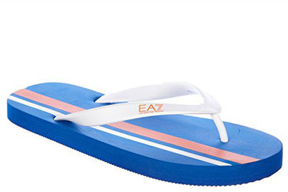 Picture of Emporio Armani EA7 men's rubber flip flops sandals fresbee m blu US size 10 275541 5P295 13533