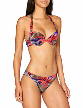 Picture of Emporio Armani Women's Standard Tropical Safari Multifunction Push Up and Brief Bikini, Jungle Print, S
