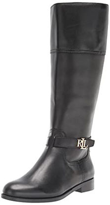 Picture of LAUREN Ralph Lauren Baylee Leather Boot Black 7.5 B