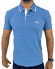 Picture of Hugo Boss Mens Firenze 33 Regular Fit Polo 50268712 (X-Large, Pastel Blue)