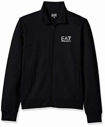 Picture of Emporio Armani EA7 Men's Train Core French Terry Zip Up Sweater, Black, L