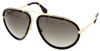 Picture of A. McQueen 4198/S Sunglasses-086Q Gold/Havana (HA Brown Gradient Lens)-63mm