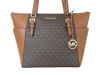 Picture of Michael Kors Charlotte Signature Large Top Zip Tote - Brown