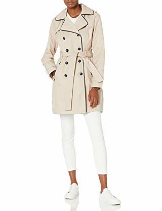Picture of GUESS Women's Double Breasted Trenchcoat, Khaki, X-Large