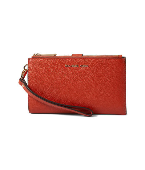 Picture of Michael Kors Jet Set Double Zip Wristlet Deep Orange One Size