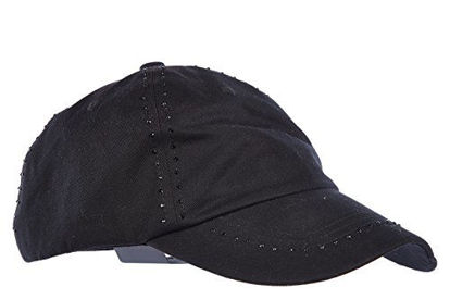 Picture of Emporio Armani EA7 adjustable women's hat baseball cap 7 lines ev w black US size S 285316 5P297 00020