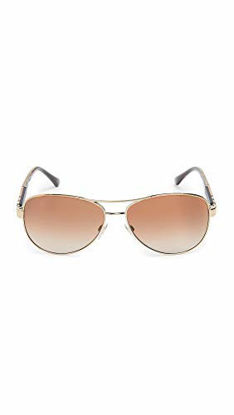 Picture of Burberry Unisex 0BE3080 Gold/Brown Gradient
