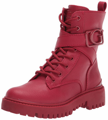 Picture of GUESS Women's Orana Combat Boot, Red, 7