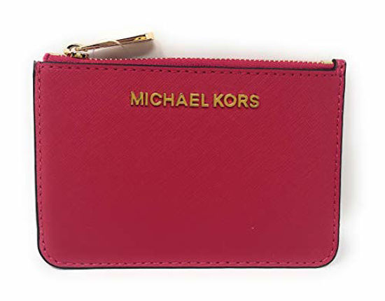 MICHAEL Michael Kors Monogram Zip Leather Wallet | Neiman Marcus