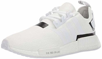 Picture of adidas Originals Men's NMD_R1 Running Shoe, White/White/Black, 5 M US