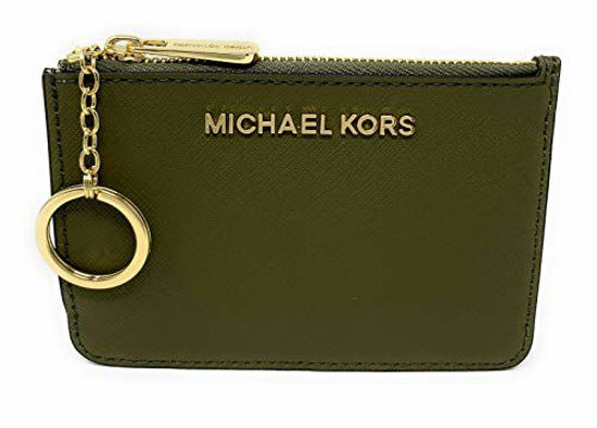 J2HL Michael Kors Jet Set Travel Small Top Zip Coin Pouch with ID Card  Holder in Brown Small Logo Printed Coated Canvas with Leather - Unisex ID  Case | Lazada PH