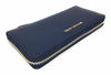 Picture of Michael Kors Jet Set Travel Continental Leather Wallet/Wristlet Navy Gold