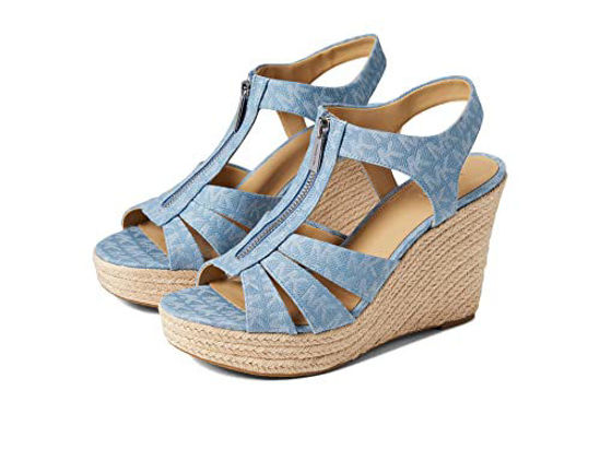 Picture of Michael Kors Berkley Wedge Denim 10 M