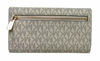 Picture of Michael Kors Women's Jet Set Travel Large Trifold Wallet No Size (Vanilla/Acrn)