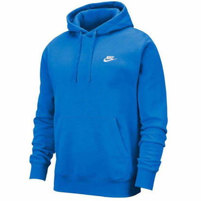 Picture of Nike Pull Over Hoodie, Light Photo Blue/Light Photo Blue/White, 4X-Large-T