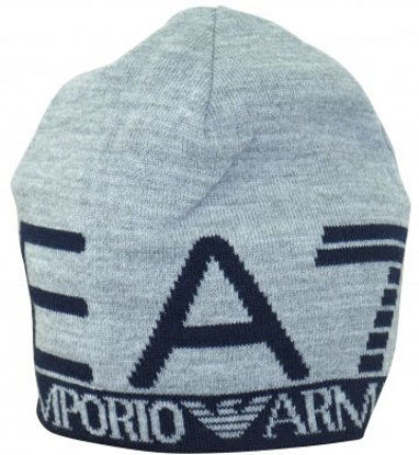 Picture of Emporio Armani EA7 men's beanie hat visibility grey US size M 275560 5A393 06449