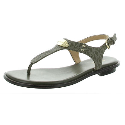 Picture of Michael Michael Kors MK Plate Thong Olive 5.5 M