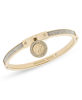Picture of Michael Kors Gold Tone Fulton Hinge Bangle Bracelet
