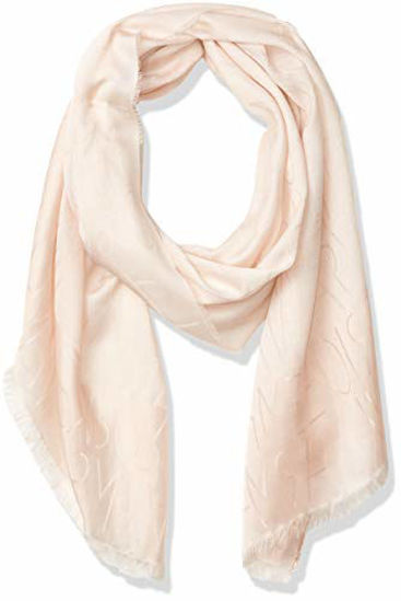 Picture of Emporio Armani Women's Cashmere Scarf with Fringe Detail, Nude, One Size