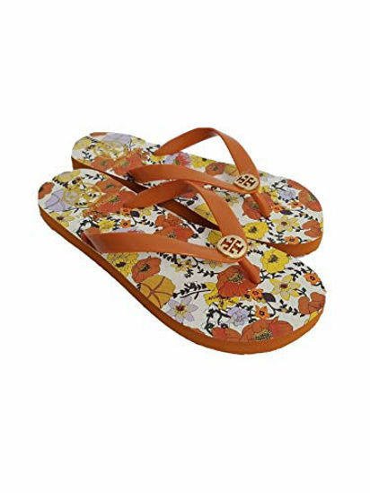GetUSCart- Tory Burch Women's Flip Flops - Assorted Styles, Colors, and  Sizes (Canyon Orange - Blossom Ditsy, Numeric_7)