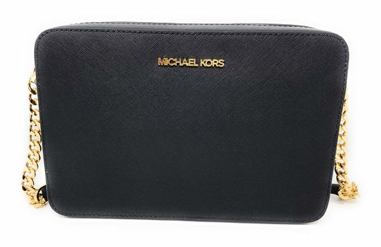 GetUSCart Michael Kors Jet Set Large East West Crossbody Black