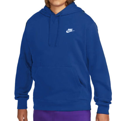 Picture of Nike Men's Pullover Fleece Club Hoodie (as1, alpha, x_l, regular, regular, Royal/White)