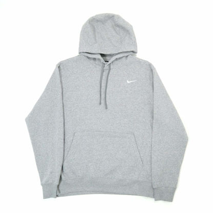 Picture of Nike Team Club Pullover Hoodie (Dark Grey/White, Large)