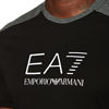 Picture of EA7 Emporio Armani Athletic Colour Block T-Shirt - Black -M