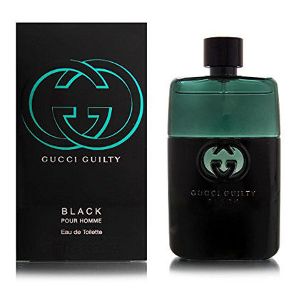 Picture of Gucci Eau de Toilette Spray for Men, Guilty Black Pour Homme, 1.6 Ounce