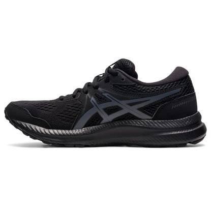 Picture of ASICS Women's Gel-Contend 7 Running Shoes, 12, Black/Carrier Grey