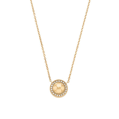 Picture of Michael Kors Fashion Gold-Tone Stainless Steel Pendant Necklace (Model: MKJ7848710)